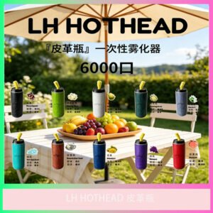 LH HOTHEAD皮革瓶｜6000口拋棄式電子煙｜多口味｜台灣現貨