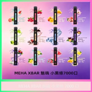 MEHA XBAR 魅嗨小黑條 7000口 拋棄式電子煙