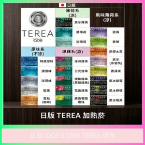 日版 IQOS ILUMA TEREA 加熱煙彈 多口味可選
